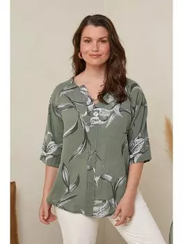 Блуза Curvy Lady, хаки