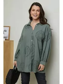 Блуза Curvy Lady, хаки