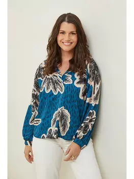 Блуза Curvy Lady, синий