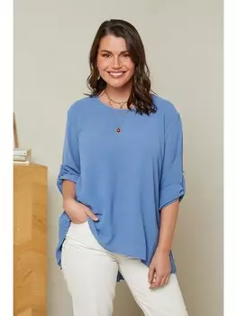 Блуза Curvy Lady, синий