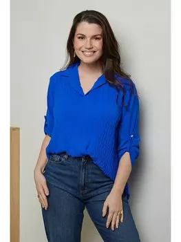 Блуза Curvy Lady, синий