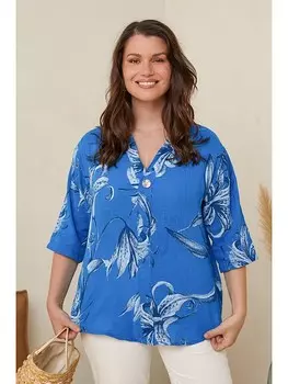 Блуза Curvy Lady, синий