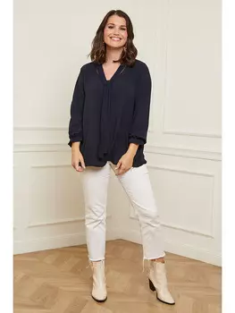 Блуза Curvy Lady, темно синий