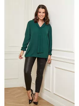 Блуза Curvy Lady, темно зеленый