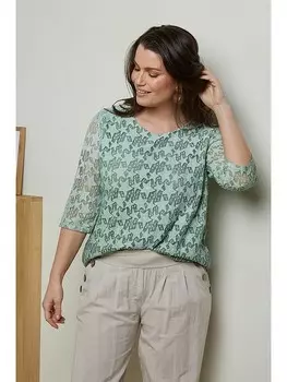 Блуза Curvy Lady, зеленый