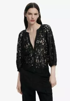 Блуза CUT-OUT Desigual, черный