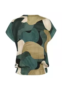 Блуза DANA CAPSLEEVE Culture, зеленый