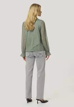 Блуза DANIKA Cream, темно-зеленый