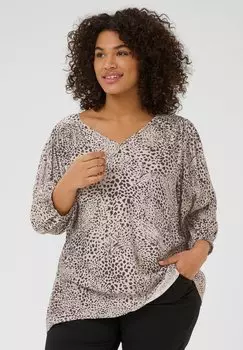 Блуза DEBRI Kaffe Curve, кремовый