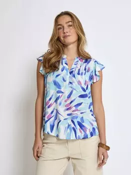 Блуза DESIRES Macie, синий/светло-синий