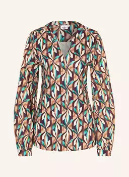 Блуза DESOTO FAY im Materialmix, темно-коричневый