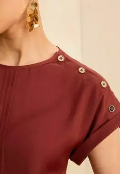 Блуза DETAIL REGULAR FIT Love & Roses, красный