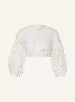 Блуза дирндль из ажурного кружева с рукавами 3/4 Sportalm, белый
