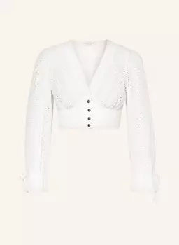 Блуза дирндль из перфорированного кружева KRGER, экрю