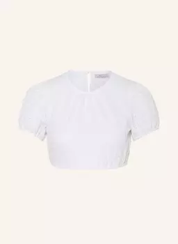 Блуза Dirndl с кружевом в дырочку Waldorff, белый