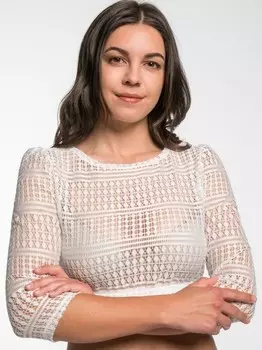 Блуза дирндль сорока Spieth & Wenksy, белый