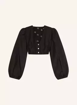Блуза Dirndl Theresia из смеси материалов с кружевом Sportalm, черный