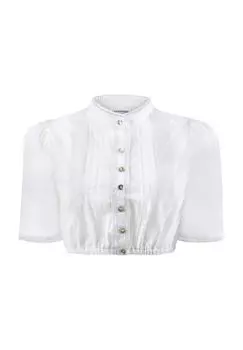 Блуза дирндль, воротник стойка, рукава до половины, женская STOCKERPOINT, белый