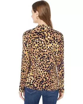 Блуза DKNY Pullover Blouse, цвет Toffee Multi