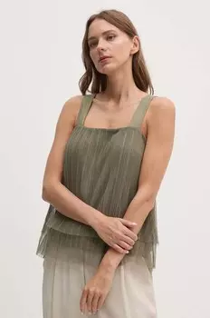 Блуза Dkny, зеленый