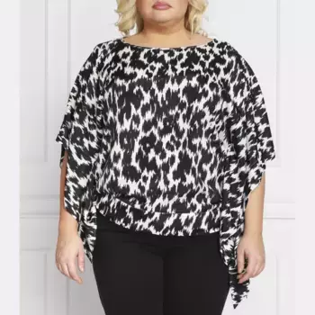 Блуза для прыжков стандартного кроя больших размеров Persona By Marina Rinaldi, черный