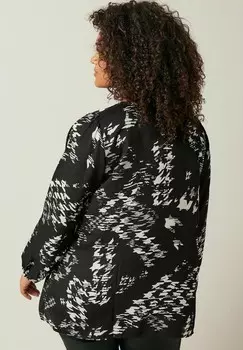 Блуза DOGTOOTH PINTUCK Evans, черный