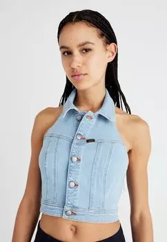 Блуза DOUBLE SEAMED HALTER Lee, деним