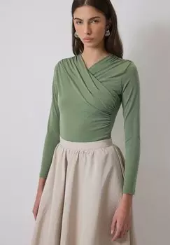 Блуза DRAPED Touch Priv, хаки