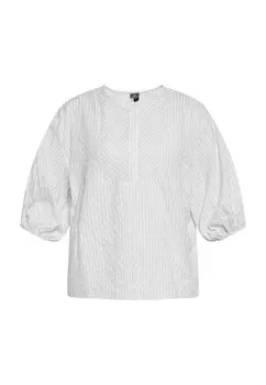 Блуза DreiMaster, цвет Hellblau Wollweiss