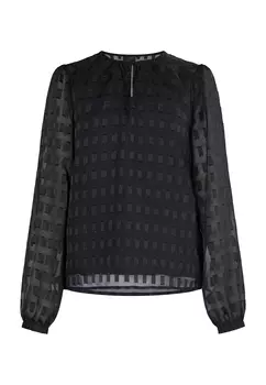 Блуза DreiMaster Langarm, черный