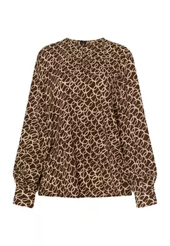 Блуза DreiMaster Langarm, цвет Braun Beige