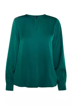 Блуза DreiMaster Langarm, темно-зеленый