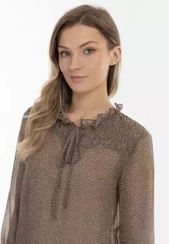 Блуза DreiMaster, темно-коричневый