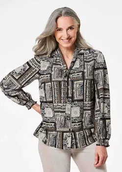 Блуза DRUCKBLUSE GOLDNER, черный