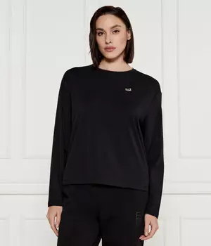 Блуза Ea7 Loose Fit, черный