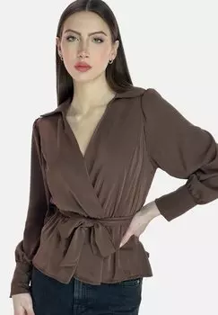 Блуза Elara, коричневый