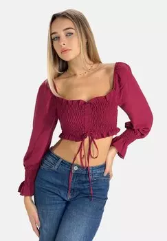 Блуза Elara, темно-красный