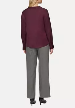 Блуза ELEGANTE MIT GERAFFTEM AUSSCHNITT s.Oliver BLACK LABEL, бордовый