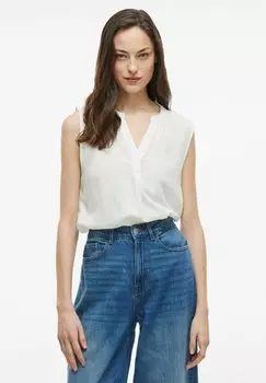 Блуза ELEGANTE RMELLOSE MIT V-AUSS VILA, деним