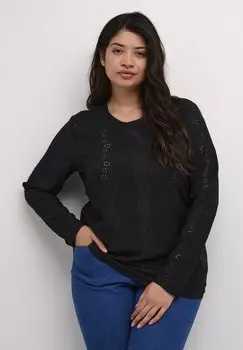Блуза ELINA Kaffe Curve, цвет Black Deep