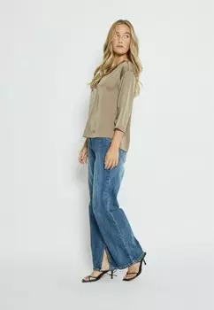 Блуза ELKE V-NECK 3/4 SLEEVE Desires, бежевый