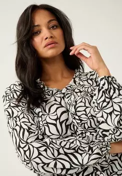 Блуза ELLENA Kaffe Curve, черный