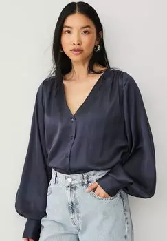 Блуза Ellos Collection, темно-синий