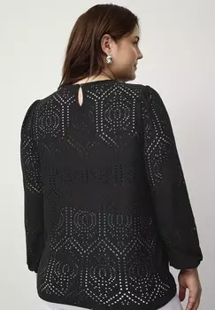 Блуза Ellos Plus collection, черный