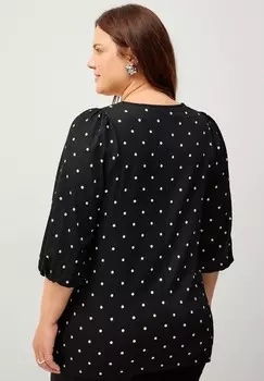 Блуза Ellos Plus collection, черный