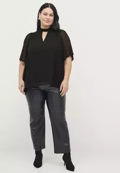 Блуза Ellos Plus collection, черный
