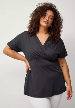 Блуза Ellos Plus collection, черный