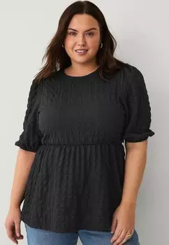 Блуза Ellos Plus collection, черный