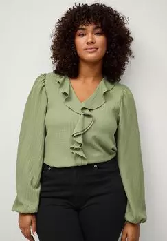 Блуза Ellos Plus collection, зеленый