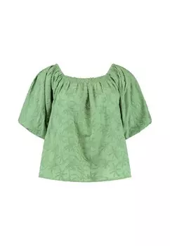 Блуза ELZA 3D PALM EMBRO Shiwi, зеленый